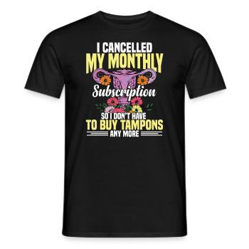 Hystérectomie pour restaurer la - T-shirt homme - noir - Devant - AI Model Male 178 light (178cm)