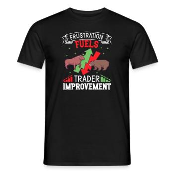Stock Traders, Forex Traders, Investor Trading - Men's T-Shirt - black - Front - AI Model Male 178 light (178cm)