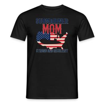 Submariner Submarines Veteran Proud Mom - Männer T-Shirt - Schwarz - Vorne - AI Model Male 178 light (178cm)