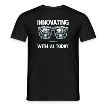 Künstliche Intelligenz, Maschinelles Lernen, Daten - Männer T-Shirt - Schwarz - Vorne - AI Model Male 178 light (178cm)
