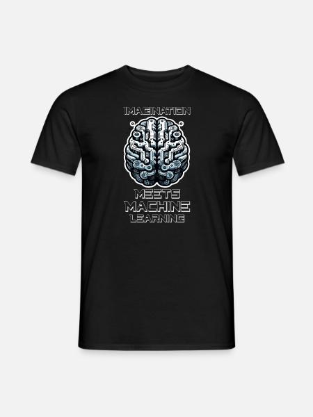 Artificial intelligence, machine learning, data - Men's T-Shirt - black
