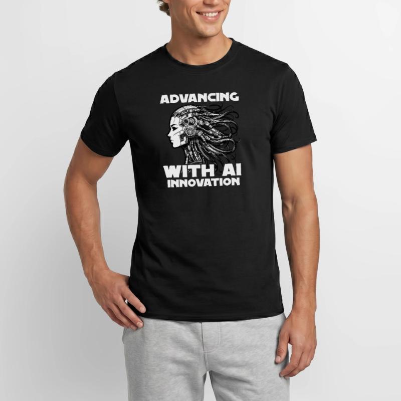 Artificial intelligence, machine learning, data Men’s T-shirt