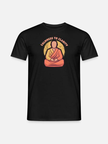 Yoga Mindfulness Practic Meditation Manifestation - Men's T-Shirt - black