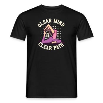 Yoga Mindfulness Practic Meditation Manifestation - Männer T-Shirt - Schwarz - Vorne - AI Model Male 178 light (178cm)