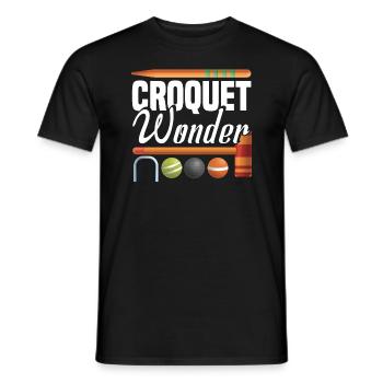 Croquet Mallet Croquet Club Croquet Player Croquet - Men's T-Shirt - black - Front - AI Model Male 178 light (178cm)