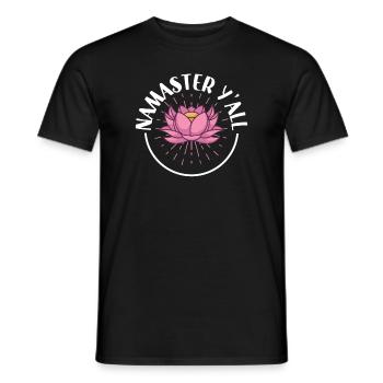 Yoga, Pleine conscience, Pratique, Méditation, Manifestation - T-shirt homme - noir - Devant - AI Model Male 178 light (178cm)