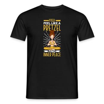 Yoga Mindfulness Practic Meditation Manifestation - Männer T-Shirt - Schwarz - Vorne - AI Model Male 178 light (178cm)