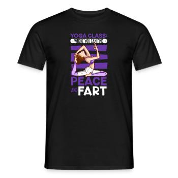 Yoga, Pleine conscience, Pratique, Méditation, Manifestation - T-shirt homme - noir - Devant - AI Model Male 178 light (178cm)