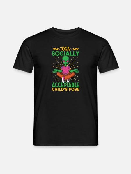 Yoga Mindfulness Practic Meditation Manifestation - Men's T-Shirt - black