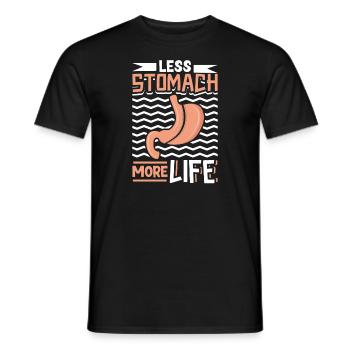 Schlauchmagen Schlauchmagenchirurgie Gastrektomie - Männer T-Shirt - Schwarz - Vorne - AI Model Male 178 light (178cm)