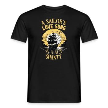 Sailors Sea Shanty Singing Ship Adventures - T-shirt homme - noir - Devant - AI Model Male 178 light (178cm)
