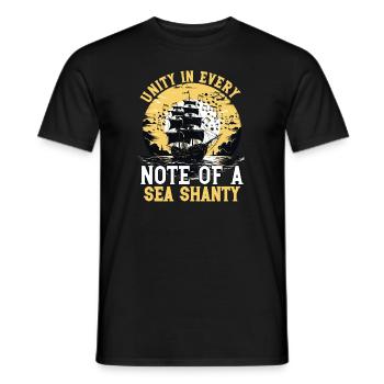 Sailors Sea Shanty Singing Ship Adventures - T-shirt homme - noir - Devant - AI Model Male 178 light (178cm)