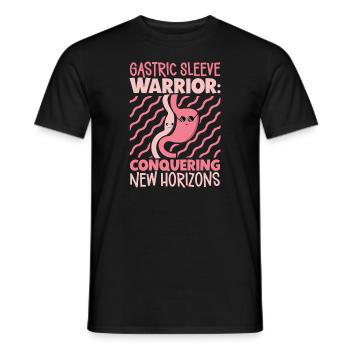 Manchon gastrique, manchon gastrique, gastrectomie, gastrectomie - T-shirt homme - noir - Devant - AI Model Male 178 light (178cm)