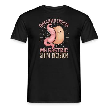 Schlauchmagen Schlauchmagenchirurgie Gastrektomie - Männer T-Shirt - Schwarz - Vorne - AI Model Male 178 light (178cm)