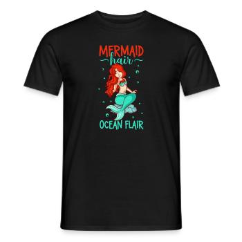 Meerjungfrau Königin Meer Königlich Ozean Monarch - Männer T-Shirt - Schwarz - Vorne - AI Model Male 178 light (178cm)