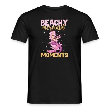 Sirène Reine, Mer, Royal, Océan, Monarque - T-shirt homme - noir - Devant - AI Model Male 178 light (178cm)