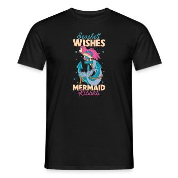 Sirène Reine Mer Royal Ocean Monarque - T-shirt homme - noir - Devant - AI Model Male 178 light (178cm)