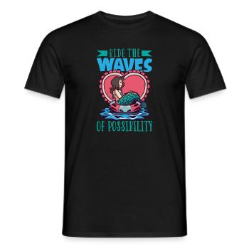 Meerjungfrau Königin Meer Königlich Ozean Monarch - Männer T-Shirt - Schwarz - Vorne - AI Model Male 178 light (178cm)