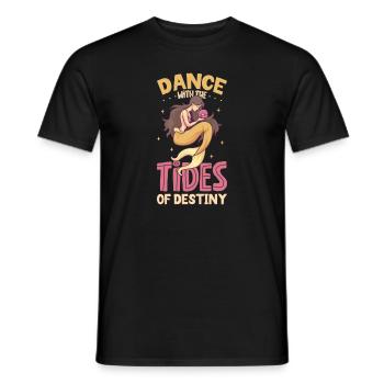 Sirène Reine, Mer, Royal, Océan, Monarque - T-shirt homme - noir - Devant - AI Model Male 178 light (178cm)