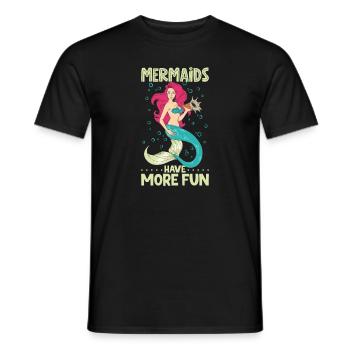 Sirène Reine, Mer, Royal, Océan, Monarque - T-shirt homme - noir - Devant - AI Model Male 178 light (178cm)