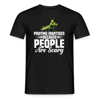 Enclos alimentaire de costume de mante religieuse - T-shirt homme - noir - Devant - AI Model Male 178 light (178cm)