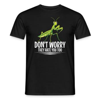 Enclos alimentaire de costume de mante religieuse - T-shirt homme - noir - Devant - AI Model Male 178 light (178cm)