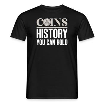 Collection de pièces de monnaie amusante pour les collectionneurs de pièces de monnaie et - T-shirt homme - noir - Devant - AI Model Male 178 light (178cm)