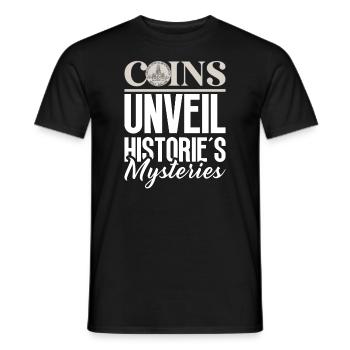 Collection de pièces de monnaie amusante pour les collectionneurs de pièces de monnaie et - T-shirt homme - noir - Devant - AI Model Male 178 light (178cm)