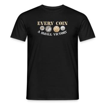 Collection de pièces de monnaie amusante pour les collectionneurs de pièces de monnaie et - T-shirt homme - noir - Devant - AI Model Male 178 light (178cm)