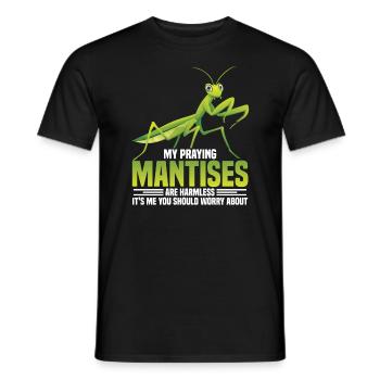 Enclos alimentaire de costume de mante religieuse - T-shirt homme - noir - Devant - AI Model Male 178 light (178cm)