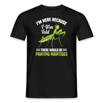 Enclos alimentaire de costume de mante religieuse - T-shirt homme - noir - Devant - AI Model Male 178 light (178cm)