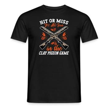 Tontaubenschießen Tontaubenschießen Schießen - Männer T-Shirt - Schwarz - Vorne - AI Model Male 178 light (178cm)