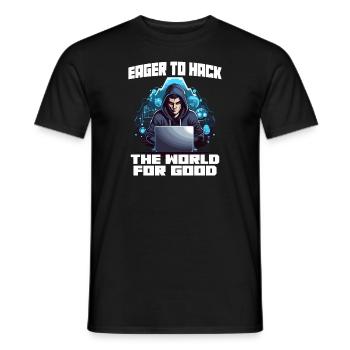 Analyste en piratage éthique Cybersécurité éthique - T-shirt homme - noir - Devant - AI Model Male 178 light (178cm)