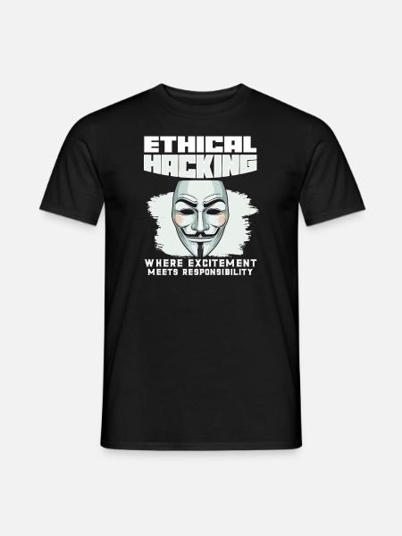 Ethical Hacking Analyst Ethical Cyber Security - Men's T-Shirt - black