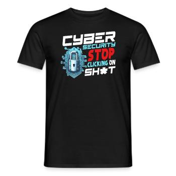 Spécialiste en cybersécurité - T-shirt homme - noir - Devant - AI Model Male 178 light (178cm)