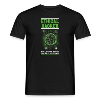Analyste en piratage éthique Cybersécurité éthique - T-shirt homme - noir - Devant - AI Model Male 178 light (178cm)
