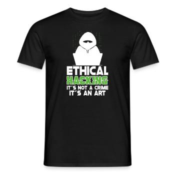 Analyste en piratage éthique Cybersécurité éthique - T-shirt homme - noir - Devant - AI Model Male 178 light (178cm)