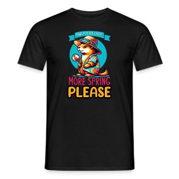 Groundhog Day Enthusiasts 2024, February 2 - Men's T-Shirt - black - Front - AI Model Male 178 light (178cm)