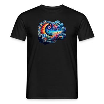 Philatélie Philatéliste philatéliste philatélique - T-shirt homme - noir - Devant - AI Model Male 178 light (178cm)