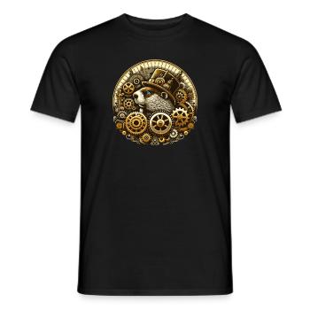 Groundhog Day Enthusiasts 2024, February 2 - Men's T-Shirt - black - Front - AI Model Male 178 light (178cm)