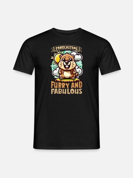 Amateurs du jour de la marmotte 2024, 2 février - T-shirt homme - noir