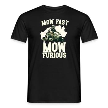 Tondeuse à gazon Tondeuse à gazon de course Tondeuse à gazon de course - T-shirt homme - noir - Devant - AI Model Male 178 light (178cm)