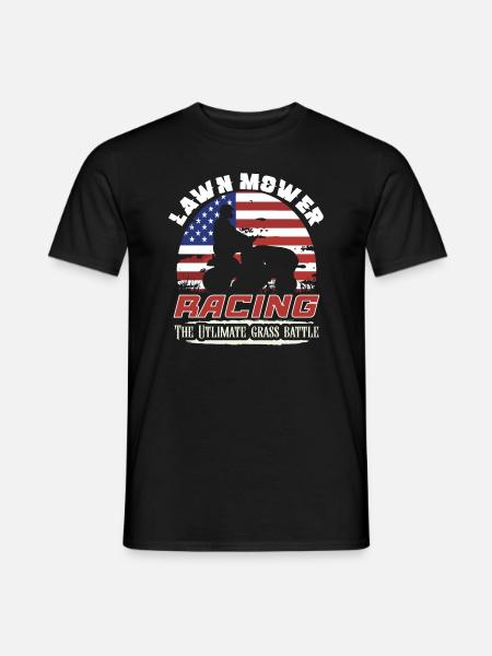 Rasenmäher-rennen Rasenmäher-rennen Rasenmäher - Männer T-Shirt - Schwarz