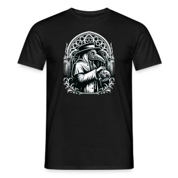 Gruseliger Halloween-horror-seuchendoktor - Männer T-Shirt - Schwarz - Vorne - AI Model Male 178 light (178cm)