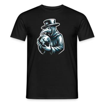 Gruseliger Halloween-horror-seuchendoktor - Männer T-Shirt - Schwarz - Vorne - AI Model Male 178 light (178cm)