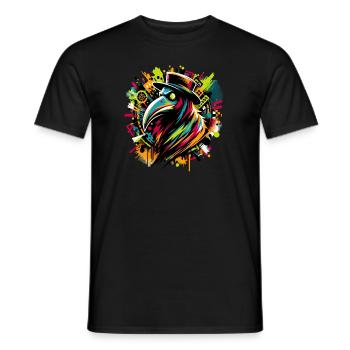 Gruseliger Halloween-horror-seuchendoktor - Männer T-Shirt - Schwarz - Vorne - AI Model Male 178 light (178cm)