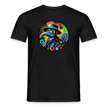 Gruseliger Halloween-horror-seuchendoktor - Männer T-Shirt - Schwarz - Vorne - AI Model Male 178 light (178cm)