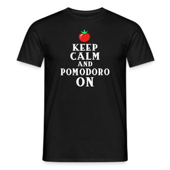 Gestion du temps Focus sur la technique Pomodoro - T-shirt homme - noir - Devant - AI Model Male 178 light (178cm)
