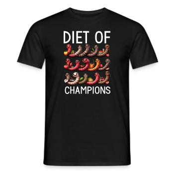 Lombriciculture Jardinage de vers de terre Vermiculture - T-shirt homme - noir - Devant - AI Model Male 178 light (178cm)