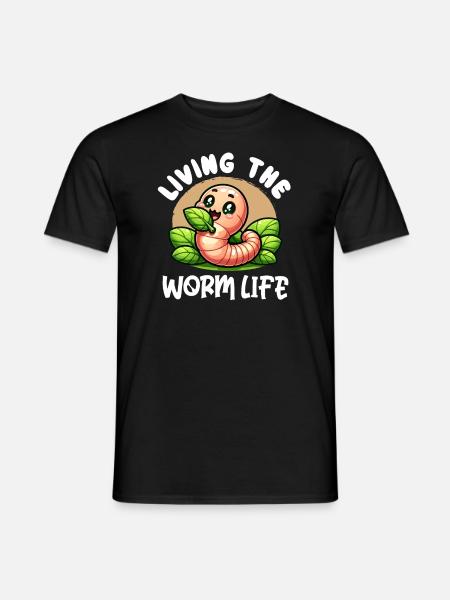 Lombriciculture Jardinage de vers de terre Vermiculture - T-shirt homme - noir